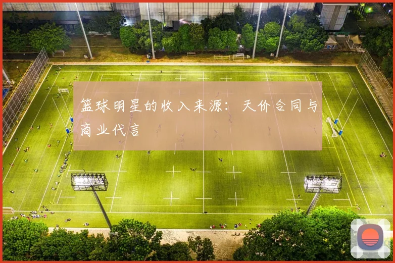 篮球明星的收入来源:天价合同与商业代言